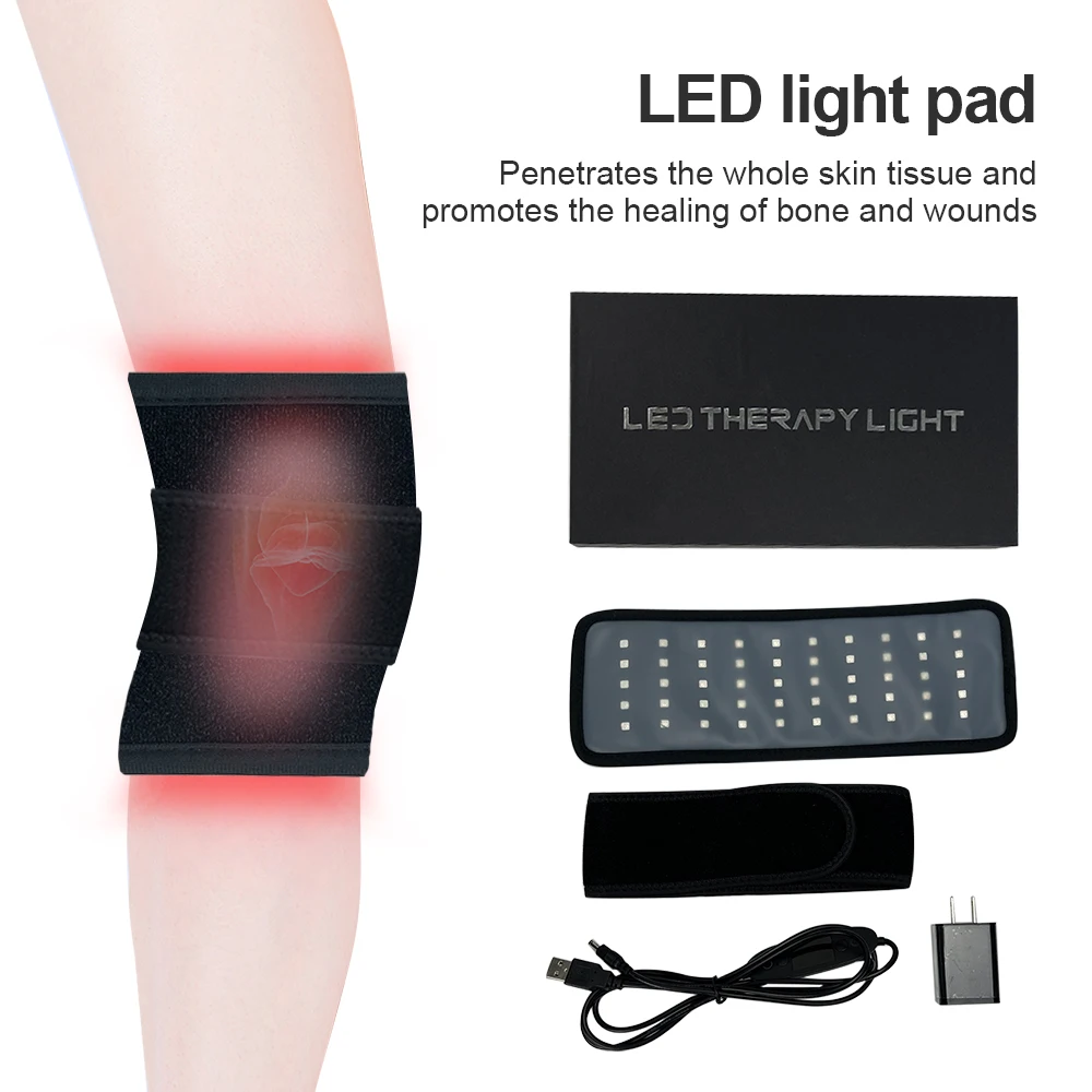 Near Infrared Red Light Therapy Belt Wearable Device 660 850nm LED Deep Therapy Wrap For Body Pain Relief Waist Muscle Best Gift