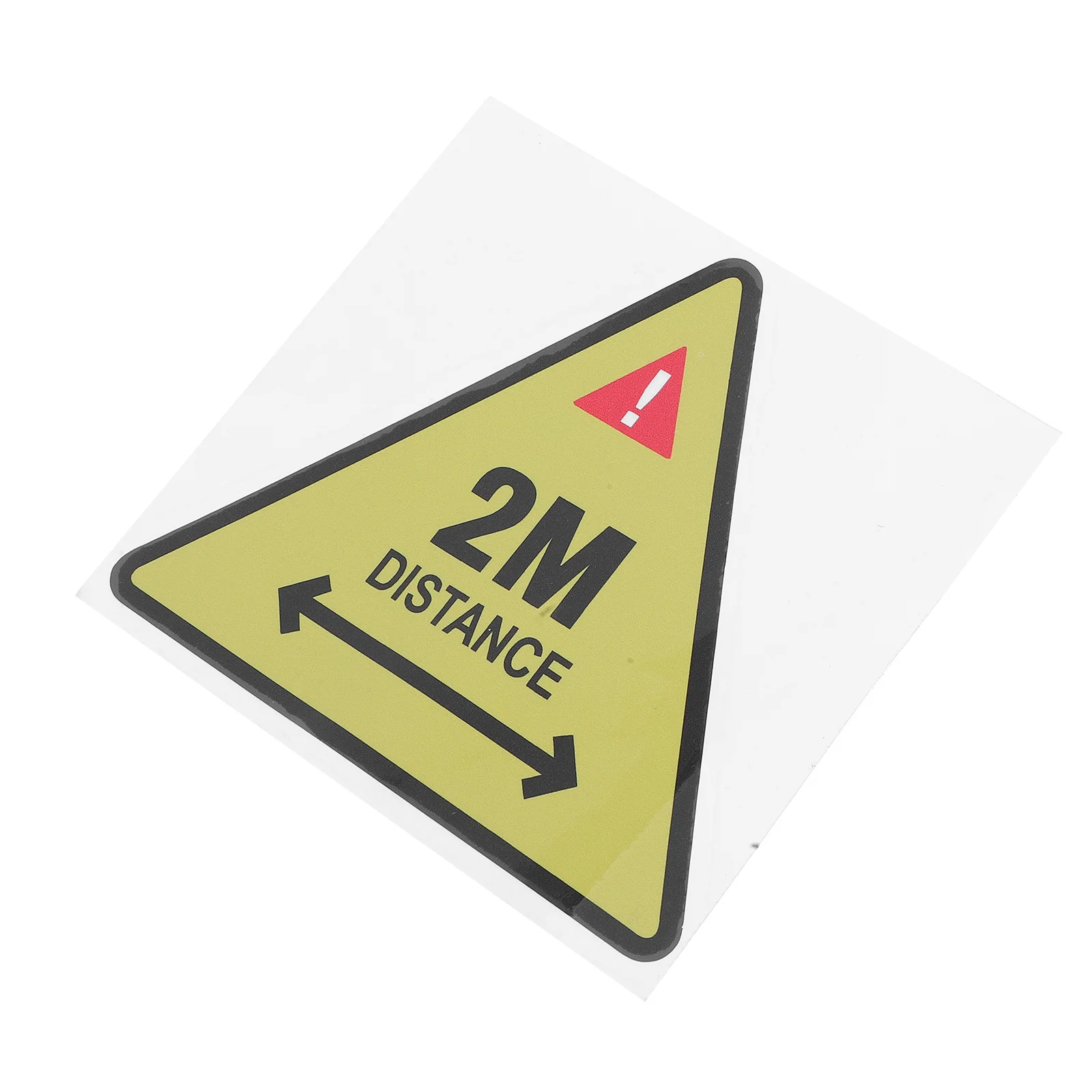 

High Adhesive Safety Warning Sticker Safety Distance Label 2 Meters Waterproof Caution Decal for Indoor Outdoor Business Use