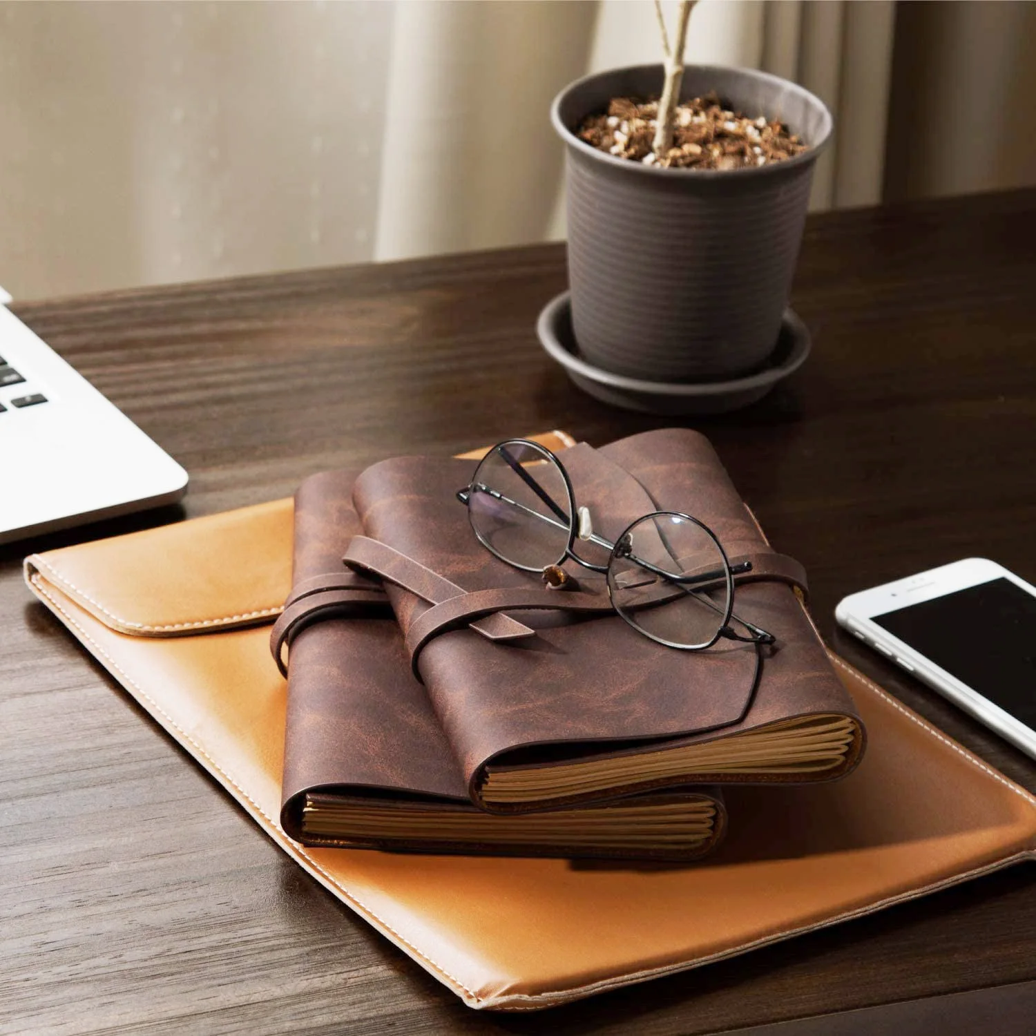 Makeasy 本革ジャーナルノートブック A6/A7 日記ジャーナル ライティング用 ヴィンテージスタイルジャーナル アーティスト、旅行者用