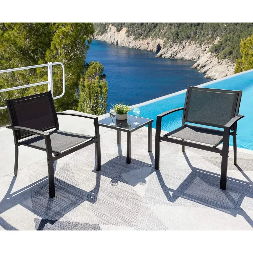 Gartenmöbel Set Garten Garten möbel Gartens tühle mit Glas Couch tisch für Pool Hinterhof Balkon