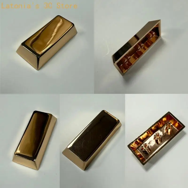 Metalltastenkappe Silber Gold glänzend Original Zinklegierung Tastenkappen für mechanische Tastaturen X3UB – Detail 10