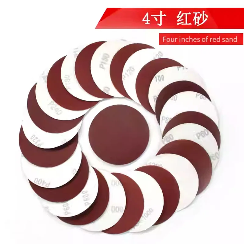 

4 Inch(100mm) Roll Lock R-Type Quick Change Discs Red Grain Sanding Disc Metal Surface Conditioning Die Grinder Accessories