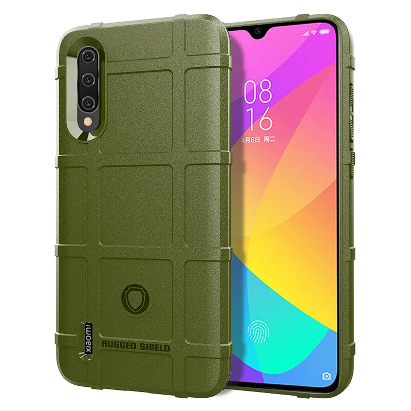 Armor Heavy Matte Soft Cover for Xiaomi 9 lite Mi 9 Lite Shockproof Shield Case for xiaomi Mi9 lite Anti Knock Silicone Cases