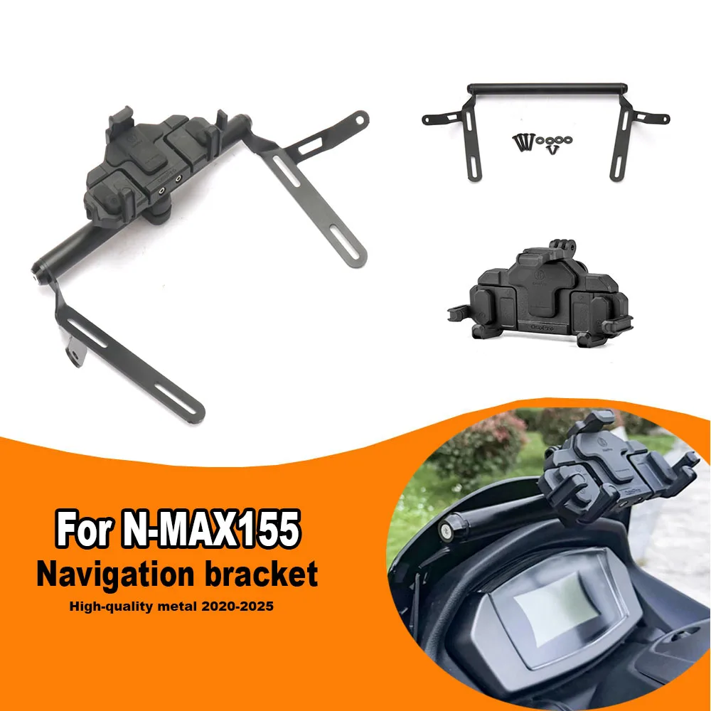 

For YAMAHA N-MAX155 NMAX 155 2020-2024 Motorcycle Navigation bracket GPS Holder SMART PHONE Adapt Stand windshield