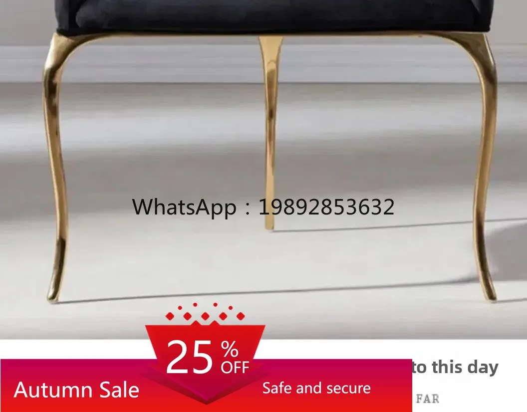 

Light Luxury High-End Fabric Backrest Chair Italian Minimalist Creative Dining Chair living room decoration