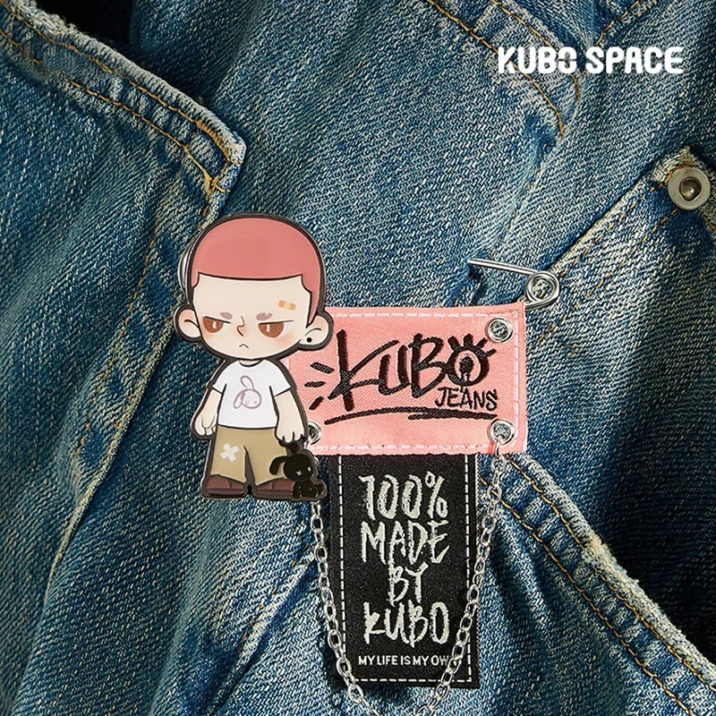 

KUBO Jeans Series Badge Guess Bag 100% Original Toys Doll Cute Action Anime Figure Desktop Ornaments Collection Gift
