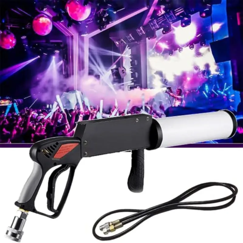 

Hot Sale Carbon Dioxide Gas Column Gun With RGB Leds For Disco Dj Pun Wedding Party LED Effect Equipment LED CO2 DJ Gas Gun