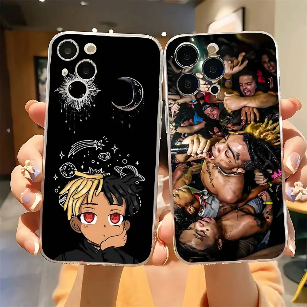 Cool Rapper X-xxxtentacion-S Phone Case Luxury Soft Transparent Case For IPhone 17 16 15 14 13 12 11 Pro Max Mini Bumper Cover