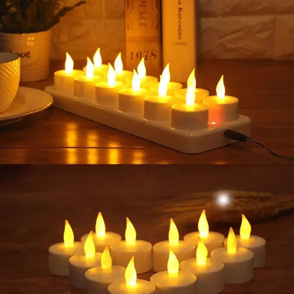 recarregavel led flameless candle tear light lampada eletrica waxless valentine home casamento natal mesa dinner decor 12 pcs 01