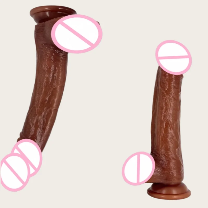 9 Inch Rechargeable Massage Vibrator with 9 Modes Heat Function and Retractable Design for G-Spot Stimulation Adult Party Toys