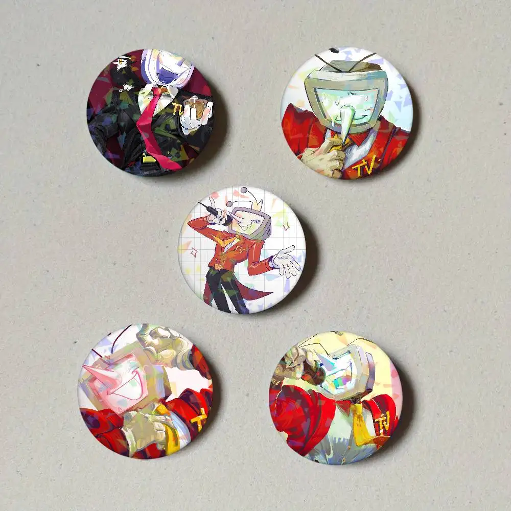 Game D-Deltarune Tenna Laser Button Pins Backpack Clothing Decor Brooch Fiction Badge Jewelry Gifts