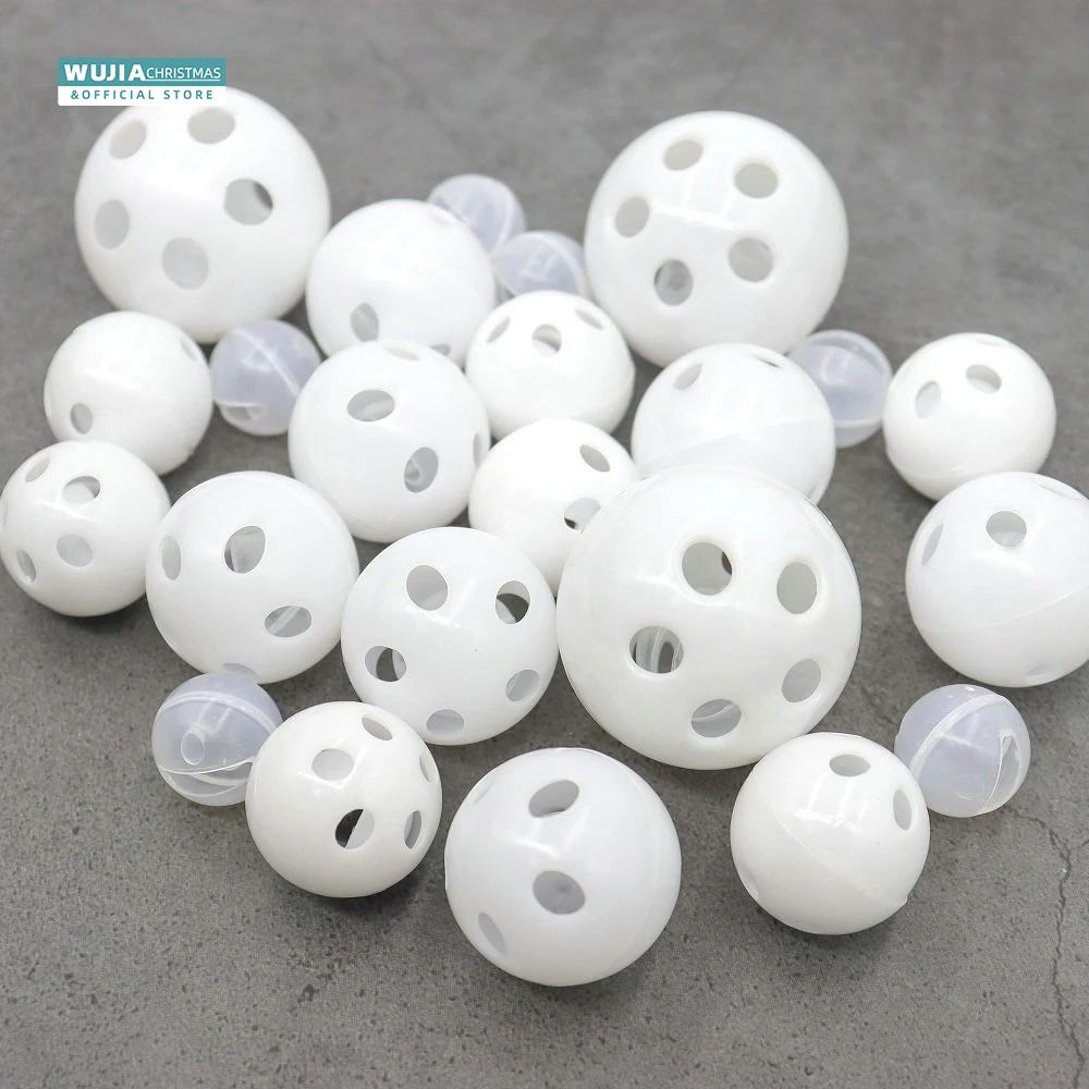 30/50/100 Stuks Plastic Rammelaar Bellenballen Pieper Baby Speelgoed Diy Rammelaar Kralen Lawaai Maker Reparatie Hond Pluche Pop Baby Benodigdheden