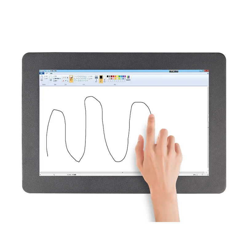 Venda quente 10.1 Polegada 16:10 1280x800 caixa de metal industrial resistive/capacitivo vga hdmi monitor do computador da tela de toque