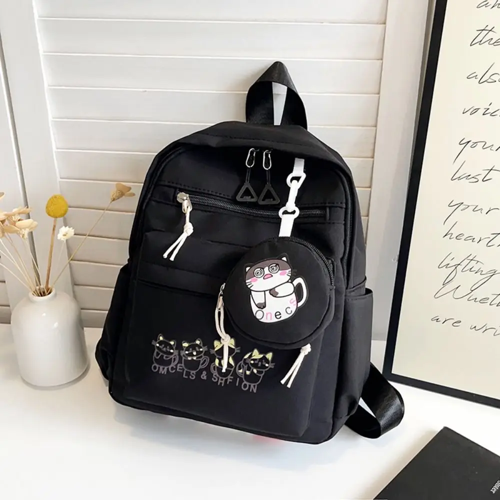 Lightweight Students School Bags Adjustable Straps Waterproof Cartoon Shoulder Bag Zipper Closure Comfortable Girls' Backpack