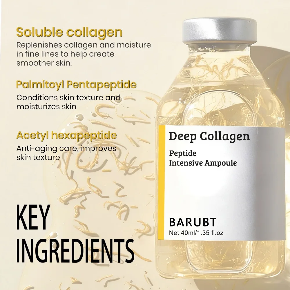 Peptide Intensive Lifting Ampoule,Deep Collagen Face Firming Moisturizing Serum,Glass Skin Tightening Hydration,Korean Skincare