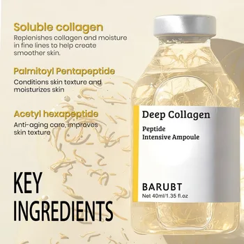 Peptide Intensive Lifting Ampoule,Deep Collagen Face Firming Moisturizing Serum,Glass…