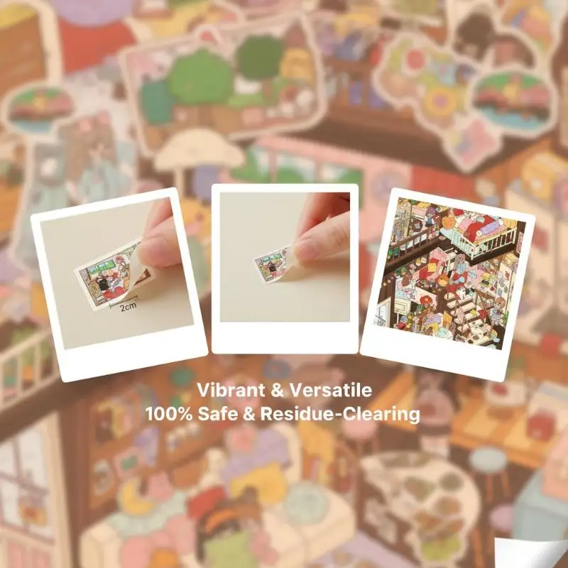 Cute 3D Kawaii Sticker Collection for Best Friend Time and Pajama Party Decor