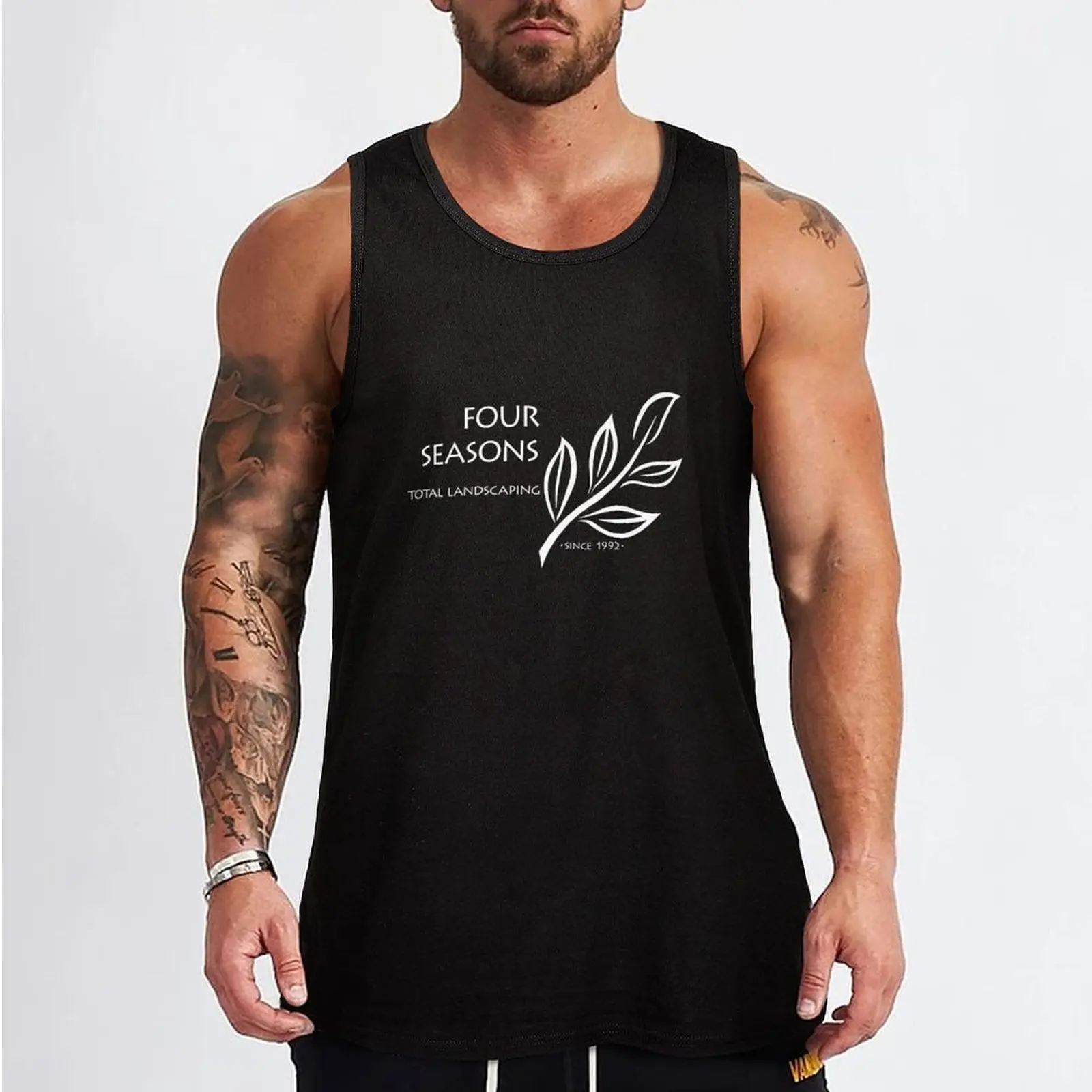 Four Seasons Total Landscaping Tank Top sleeveless gym shirt man fitness T-shirt male Working vest sleeveless shirts