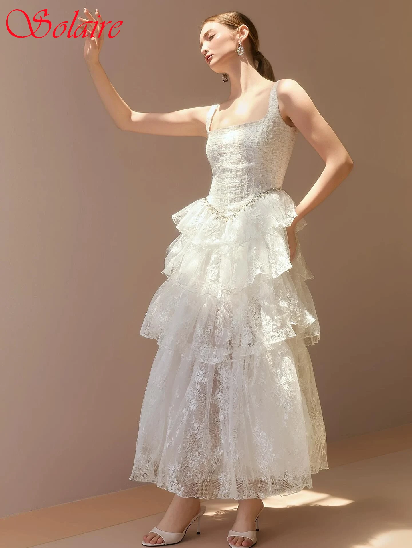 

Customized A-Line Square Collar Elegant Formal Evening Dress Classic Fashion Party Gowns Temperament High Quality Prom Dress