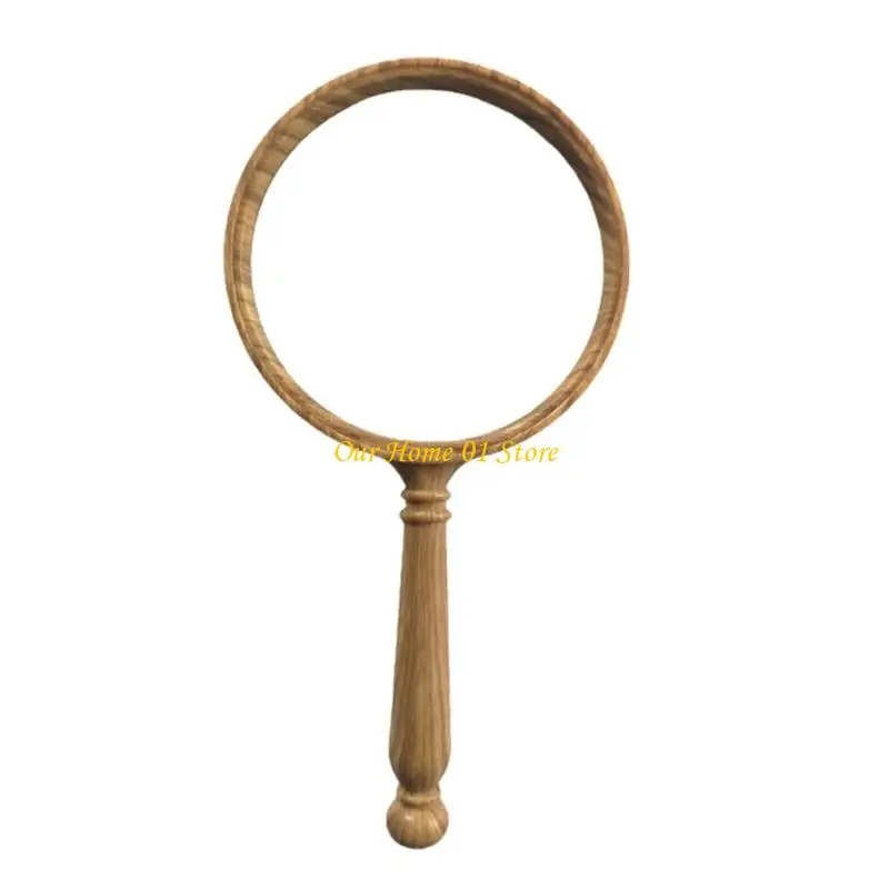 M4YC Ergonomic Retro Design 10X Glass Not Distortion Lens for Senior Gift