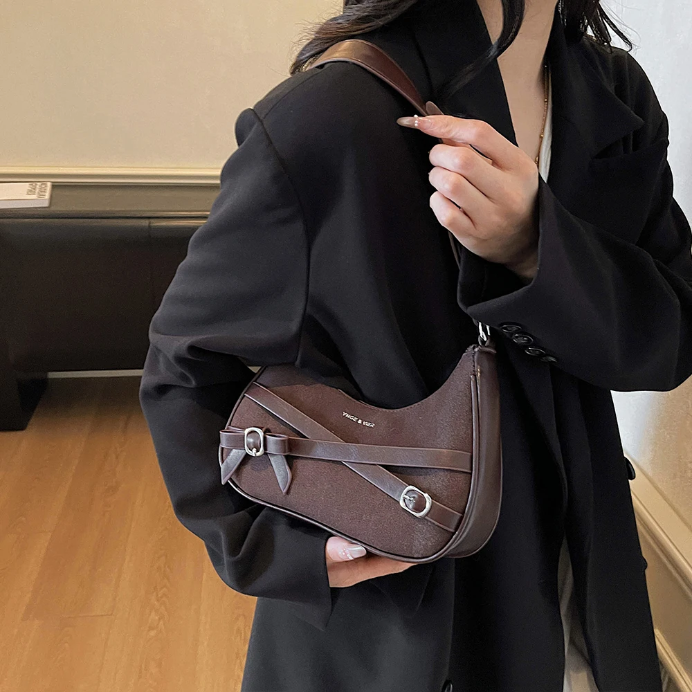 

Сумка премиум-класса и нишевая, новая женская модная и универсальная сумка через плечо, осенне-зимняя сумка на одно плечо под мышками