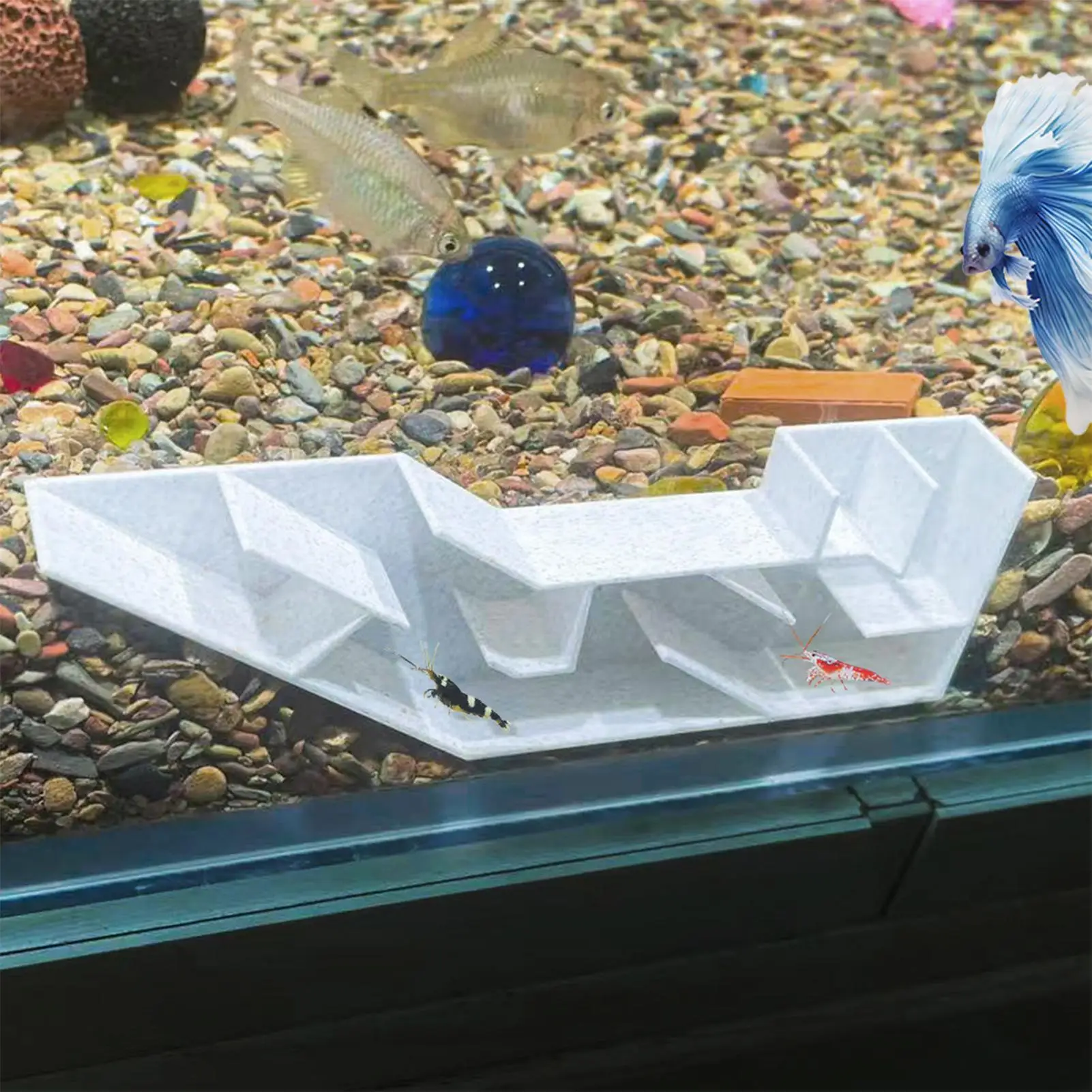 Aquarium-Untergrund-Tunnel mit 2 Eingängen, versteckter Betrachtungstunnel, Fischgarnelen-Spielversteck für Aquarium-Dekoration, Höhlenornamente