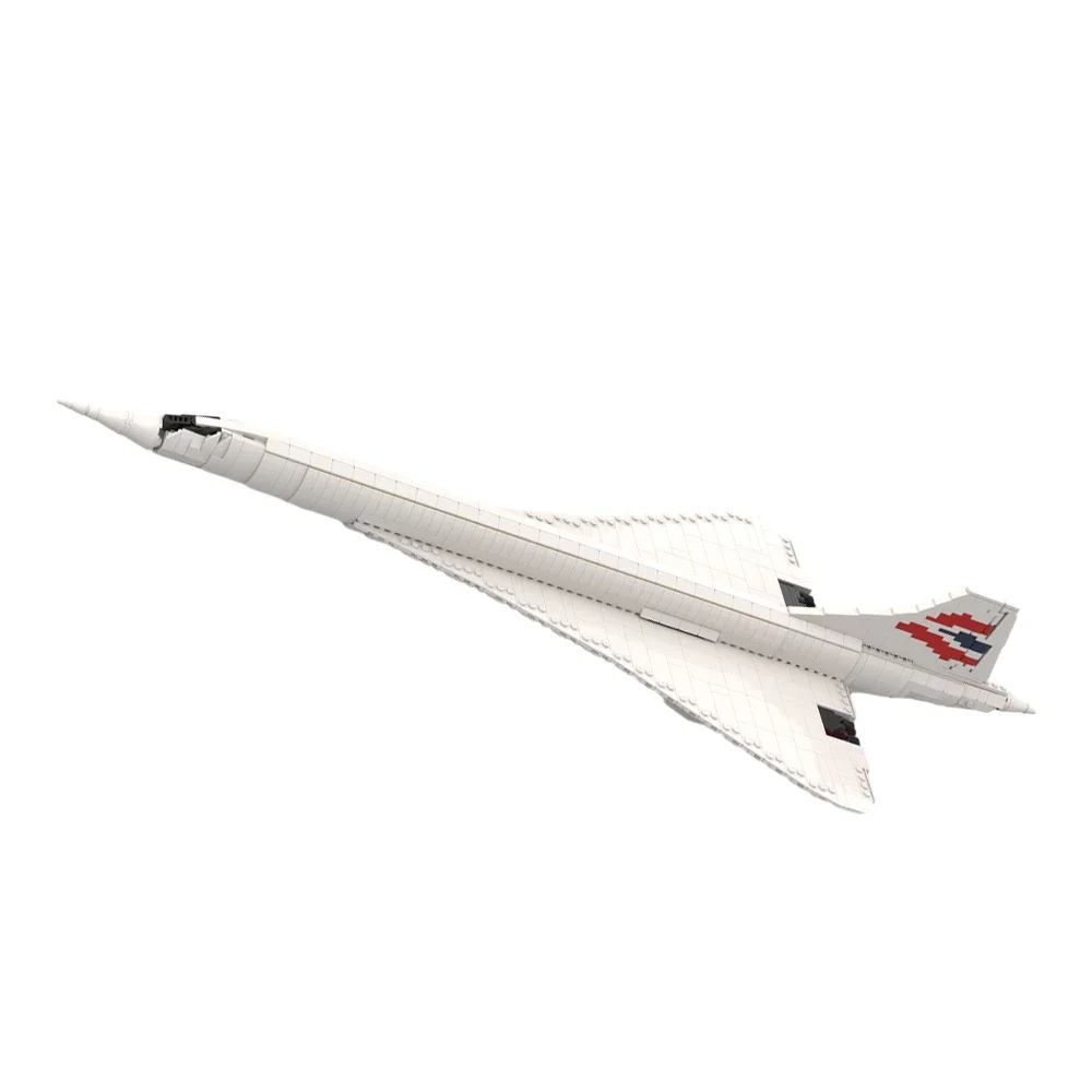 

MOC-100783 Concorde Supersonic Airliner Bricks Concord Aircraft Model Building blocks France Airplane Toys Children Xmas Gift