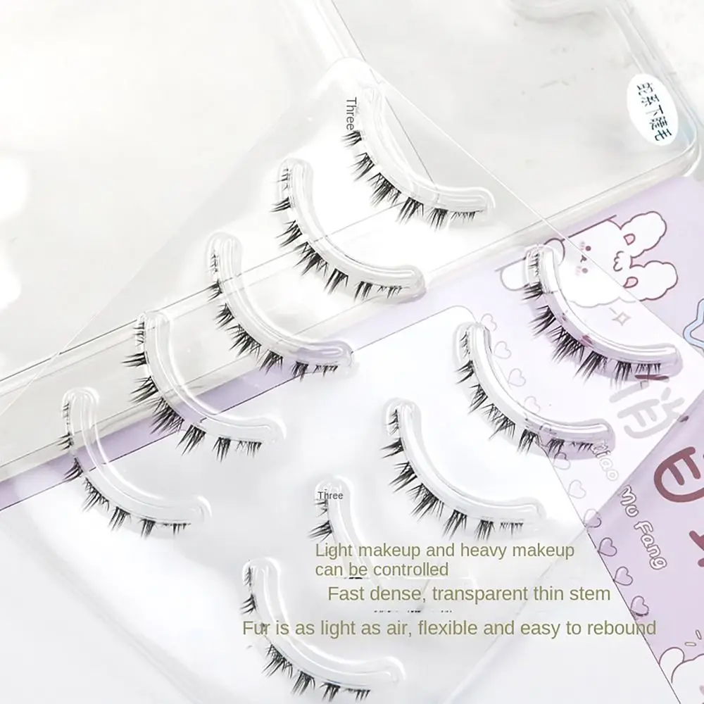 Miękkie, pełne rzęsy na dolną powiechę, styl serpentynowy, przezroczyste pęsetki, jednoczęściowe sztuczne rzęsy, narzędzie do makijażu DIY dla kobiet.
