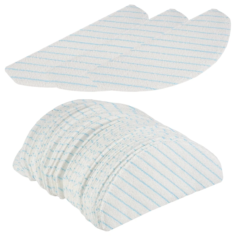 แผ่นไมโครไฟเบอร์แบบใช้แล้วทิ้ง 100 ชิ้นสำหรับ OZMO T8 T9 N8 Pro+ อะไหล่เครื่องดูดฝุ่น-A69M