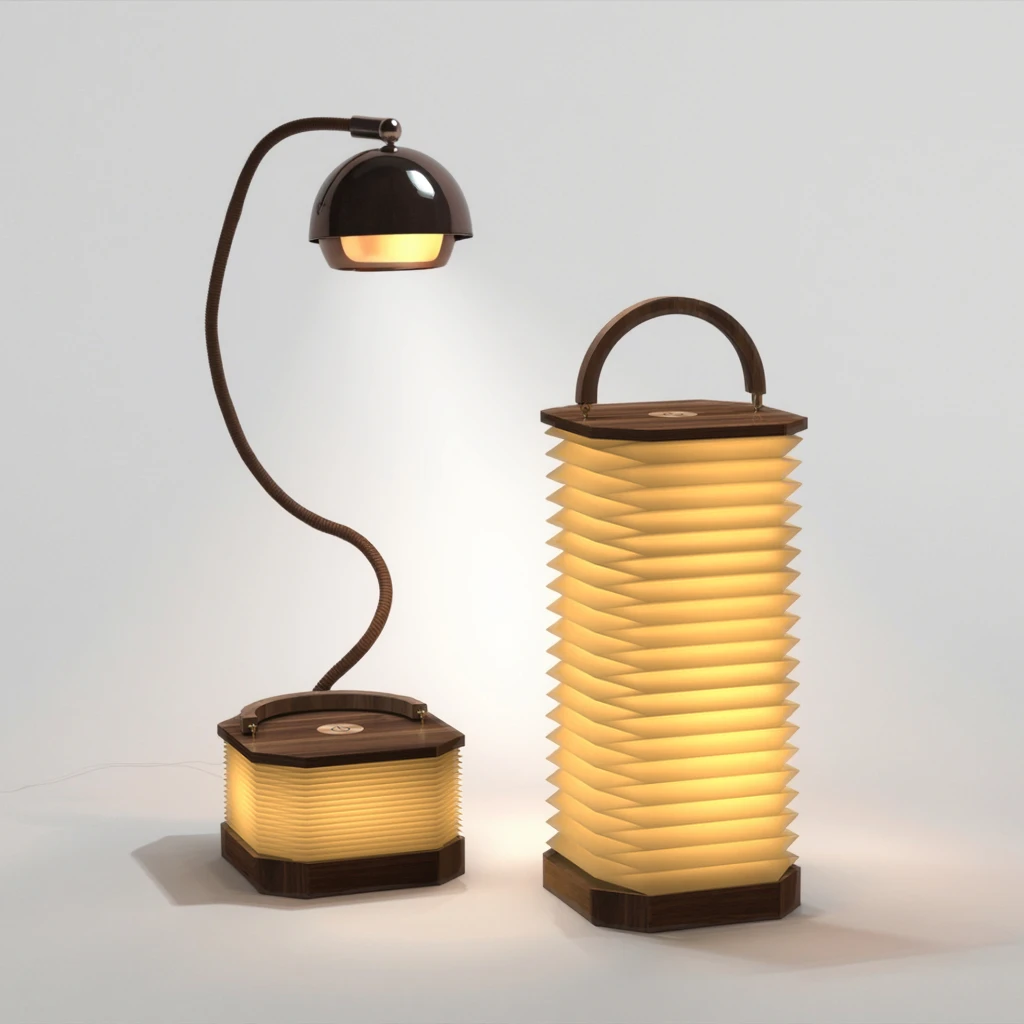 

Modern hotel desk lamp touch button gradual change warm light color home style charging folding paper vertical organ lamp