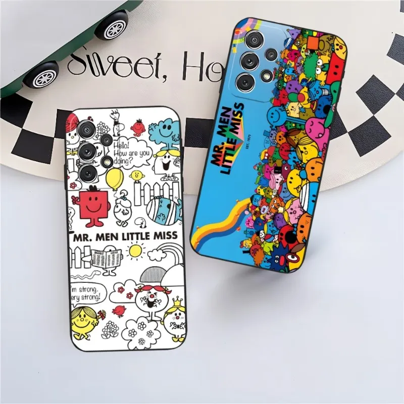 Mr Men L-littles Miss Phone Case For Samsung A73 A14 A53 A52 A32 A22 A50 A20 A40 A23 A54 A33 A13 A21 A34 A71 A31