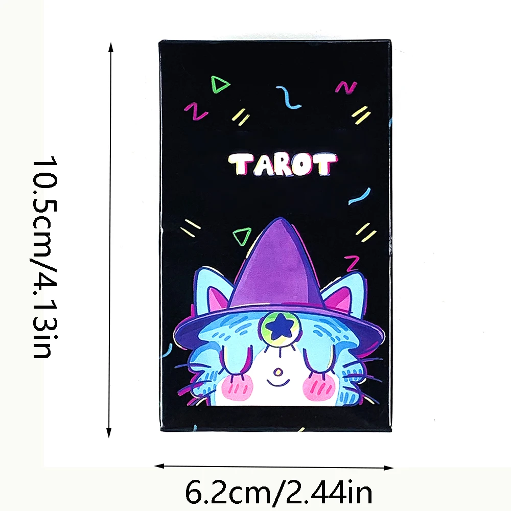 بطاقات التارو 78 قطعة لطيف التارو سطح السفينة الإنجليزية رؤى العرافة طبعة مجلس لعبة ، لعبة جمع الأسرة هالوين وعيد الميلاد #6