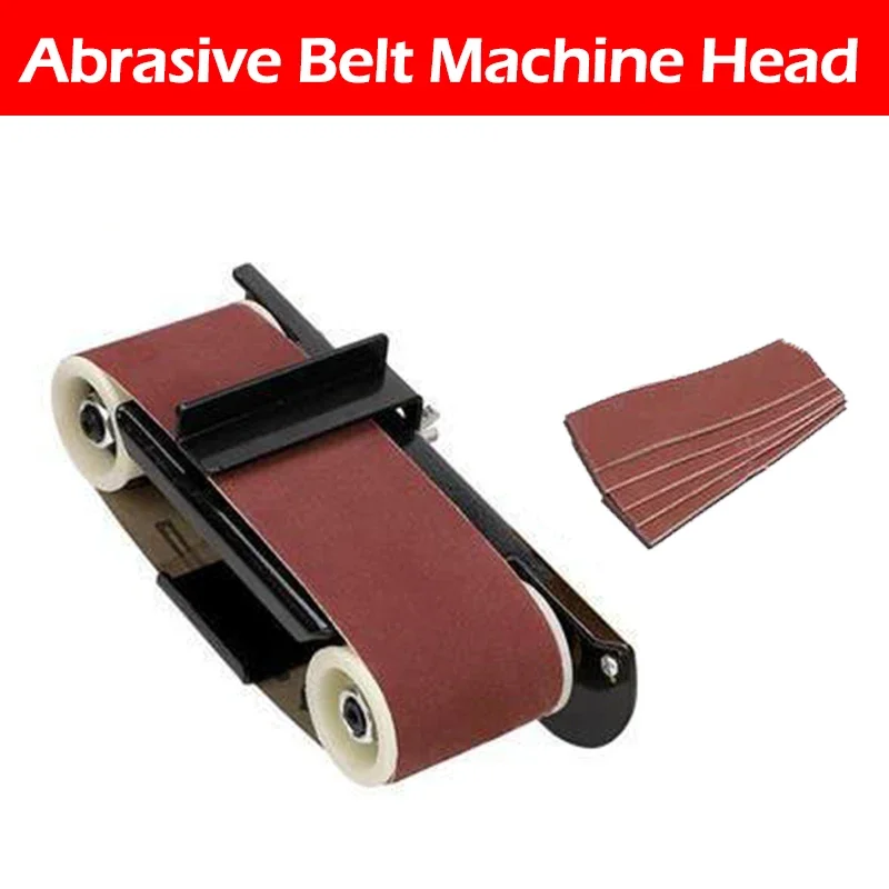Tabela Abrasive Belt Head para Polishing Machine Metal Carpintaria Grinding Machine Sander Esquerda e Direita