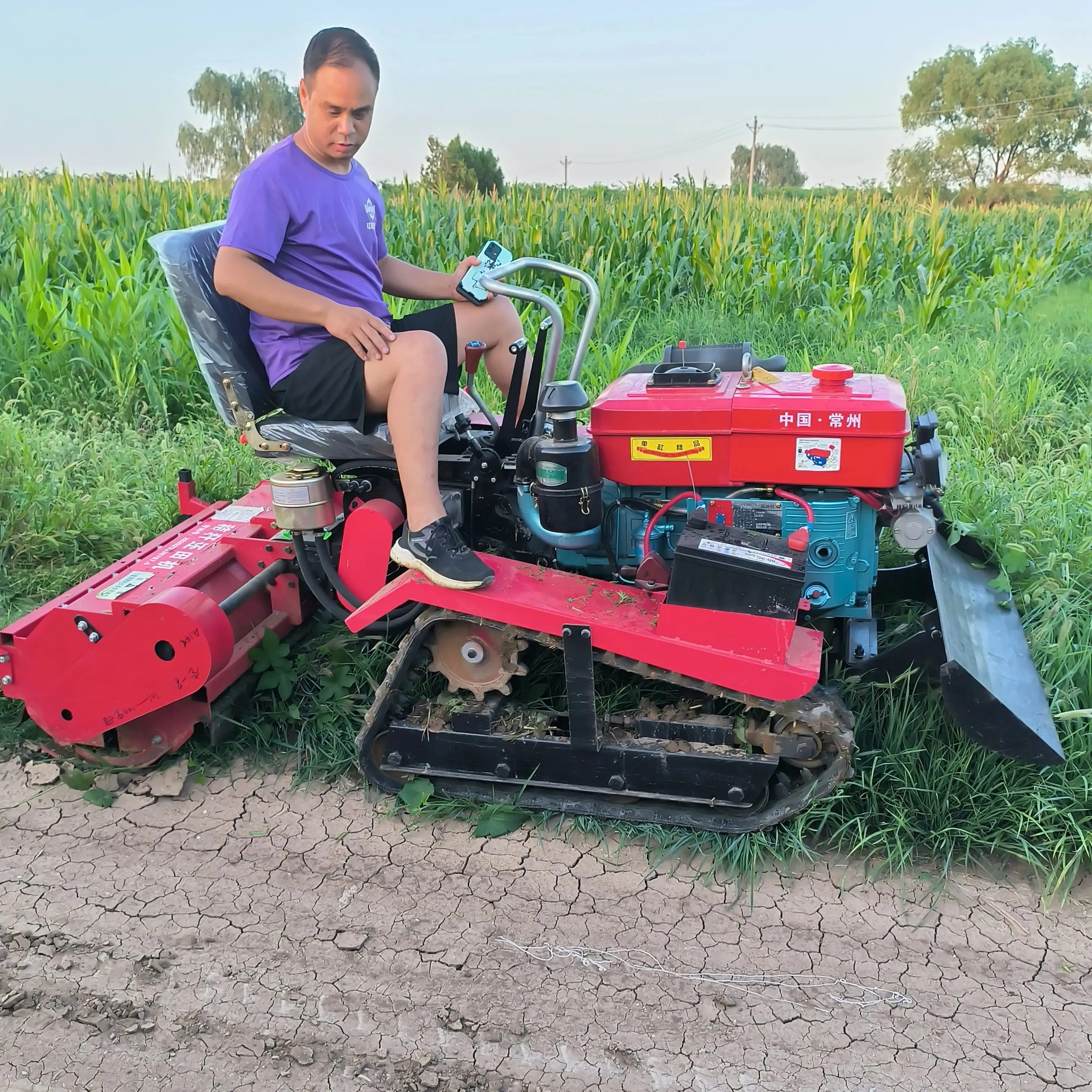 مزارع دوار بقوة 25 حصانًا بقوة 35 حصانًا للديزل الزراعي الزاحف