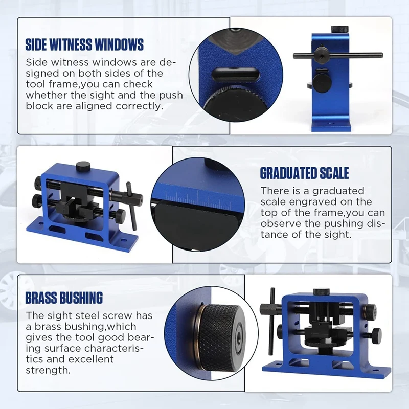 Sight Push Tool Mountable Universal Rear Push Tool Witness Windows Dovetailed Car Modification Sight Propulsion Tools