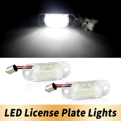 LED License Plate Lamps For Audi 80 B4 1992-1996 Cabrio 1992-2002 100/S4 C4 1991-1994 A6/S6 C4 1994-1997 2PCS Number Plate Light