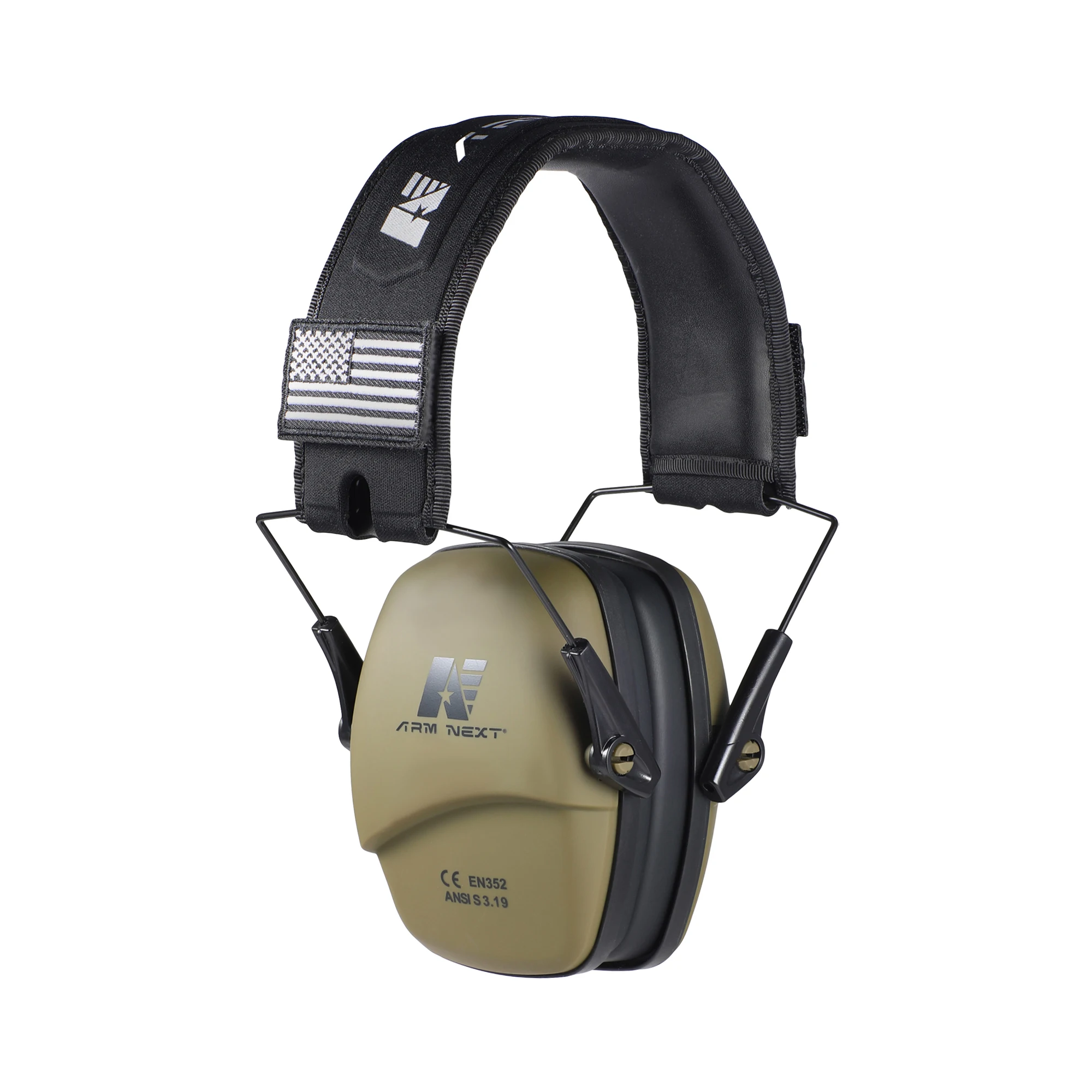 

Tactical Passive Earmuffs 26dB Noise Blocking for Shooting Hunting Hearing Protection Memory Foam Comfort Adjustable Headband