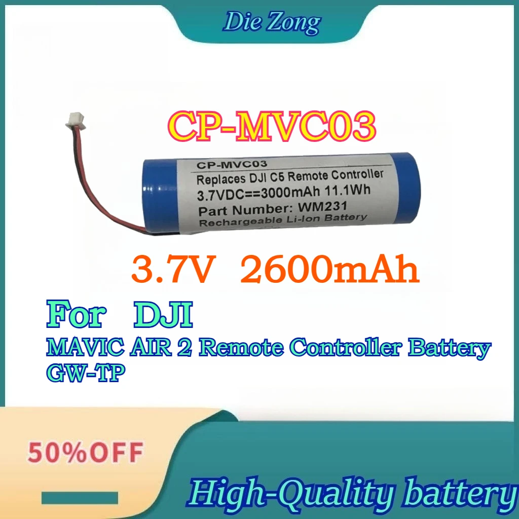 

New CP-MVC03 3.7V 2600mAh Remote Control Battery GW-TP for DJI MAVIC AIR 2 with Worldwide Free Shipping