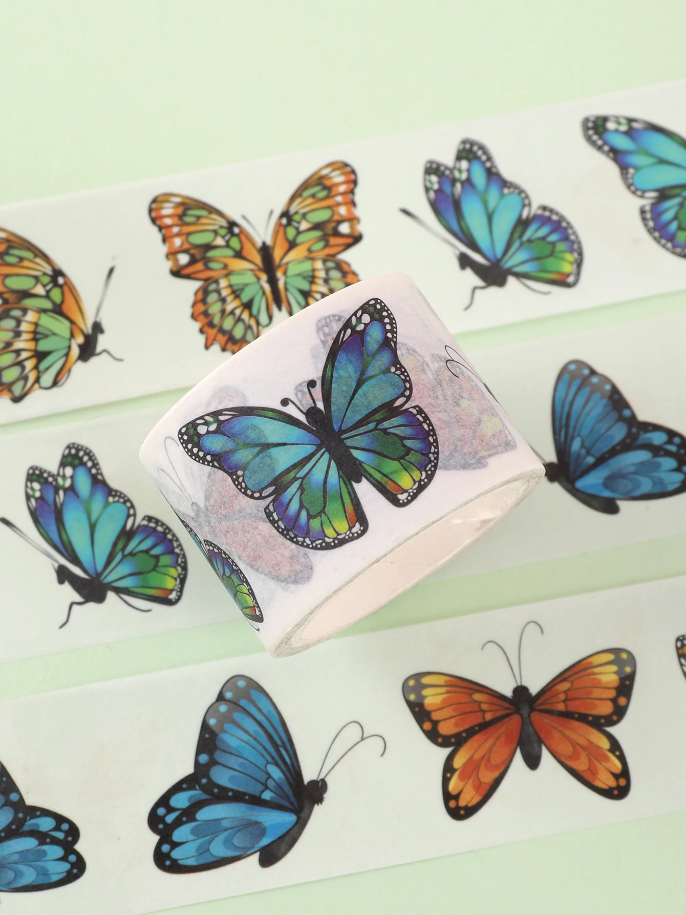 

1pc Large Butterfly Washi Tape Stationery Journaling Aesthetic Back-To-School Masking Tape Perfect Gift For Artists & Crafters