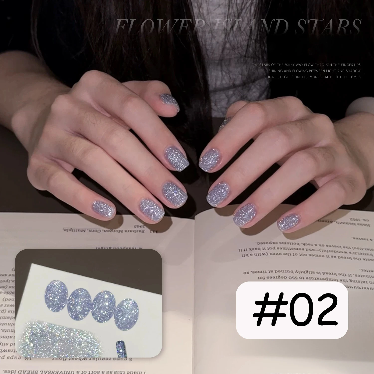 ZH 12ML Smalto per unghie gel riflettente Flower Island Star a 12 colori, con smalto gel serie diamante flash olografico