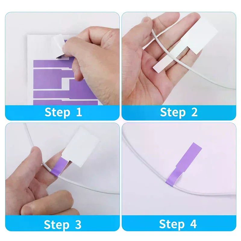 8 Pcs Cable Labels Tags For Cable Management Colorful Waterproof Cord Tags For Wire Labels Self Adhesive Tear Resistant