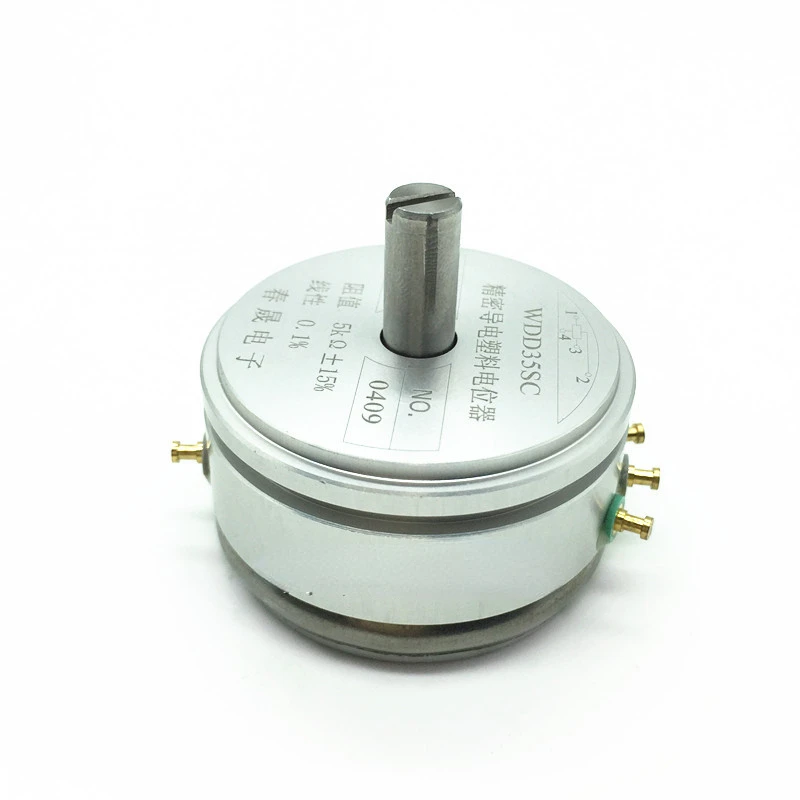 Precision conductive plastic potentiometer WDD35SC 1K 2K 5K 10K with center tap 4-pin 0.1% linear