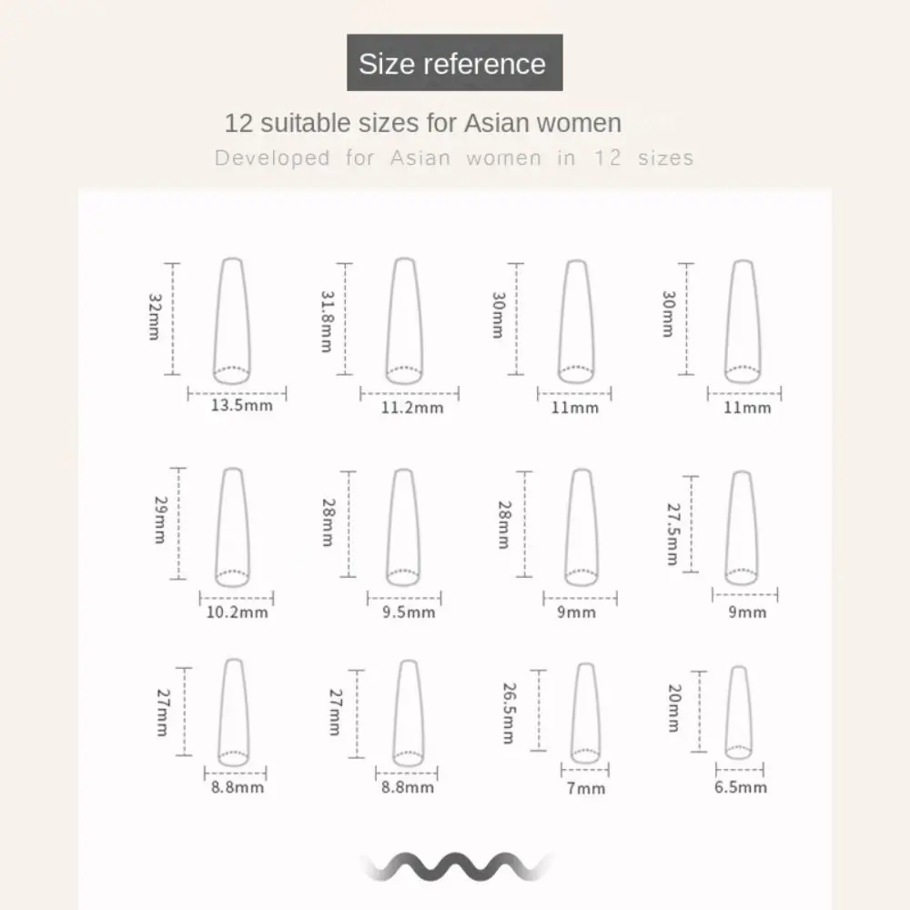 24 szt. Odpinane DIY Cyrkonie Pełne Pokrycie Sztuczne Paznokcie Długie Francuskie Leopard Balerina