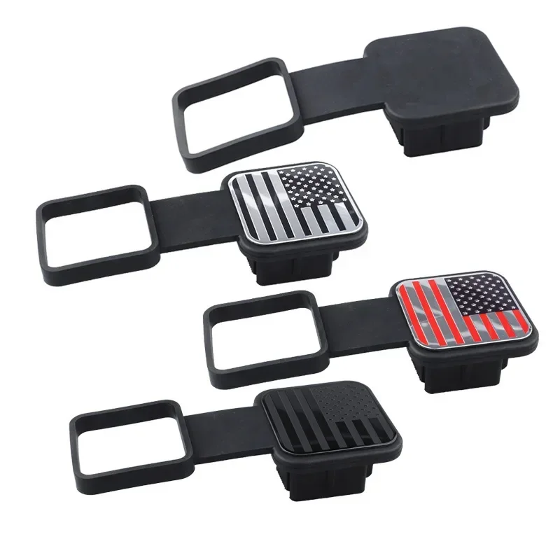 Rubber Trailer Hitch Receiver Cover Universal 51MM Tow Plug Tube Cap Protector for Mercedes RAM