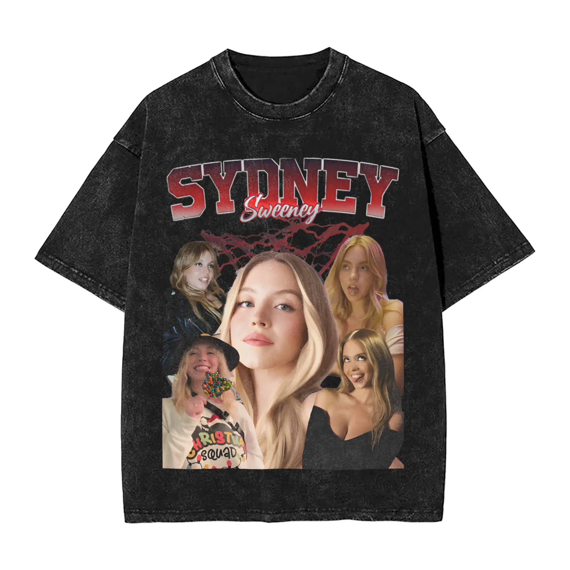 Summer Cassie Howard Sydney Sweeney Washed T Shirts Merch Harajuku T-Shirts  for Men Women Tees