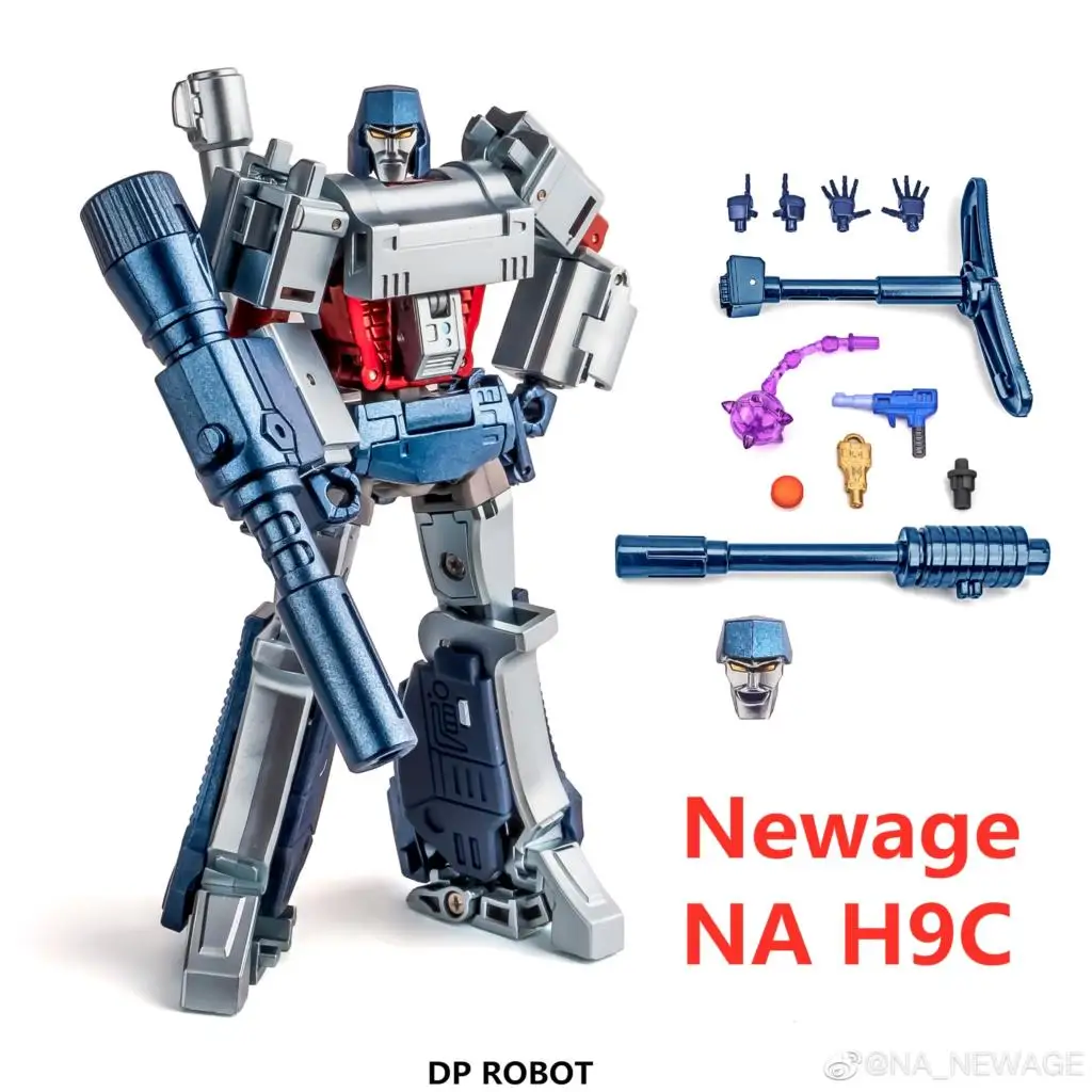 

NEW Transformation Newage NA H9C Megatank Agamenmnon Chrome Version Robot Toy Legend PVC Action Figures With Box