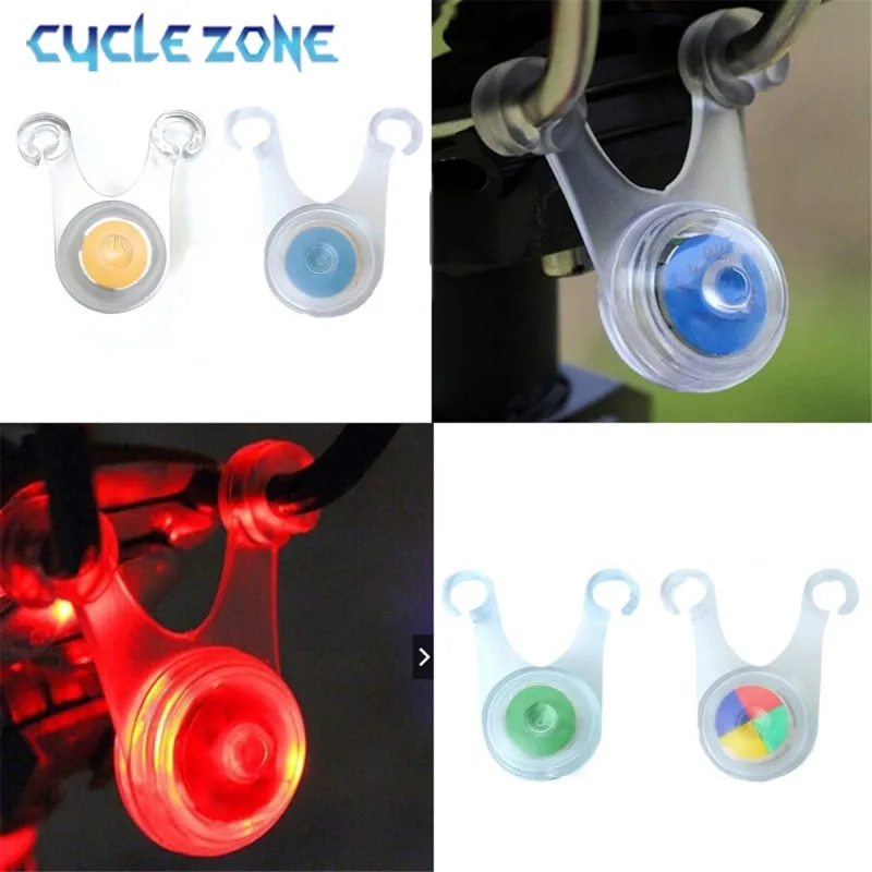 5/10PCS Bicycle Tail Light Bike Rear Lamp Colorful Outdoor Camping Tent String Hanging Light Ambient Hook Lamp Easy to Install