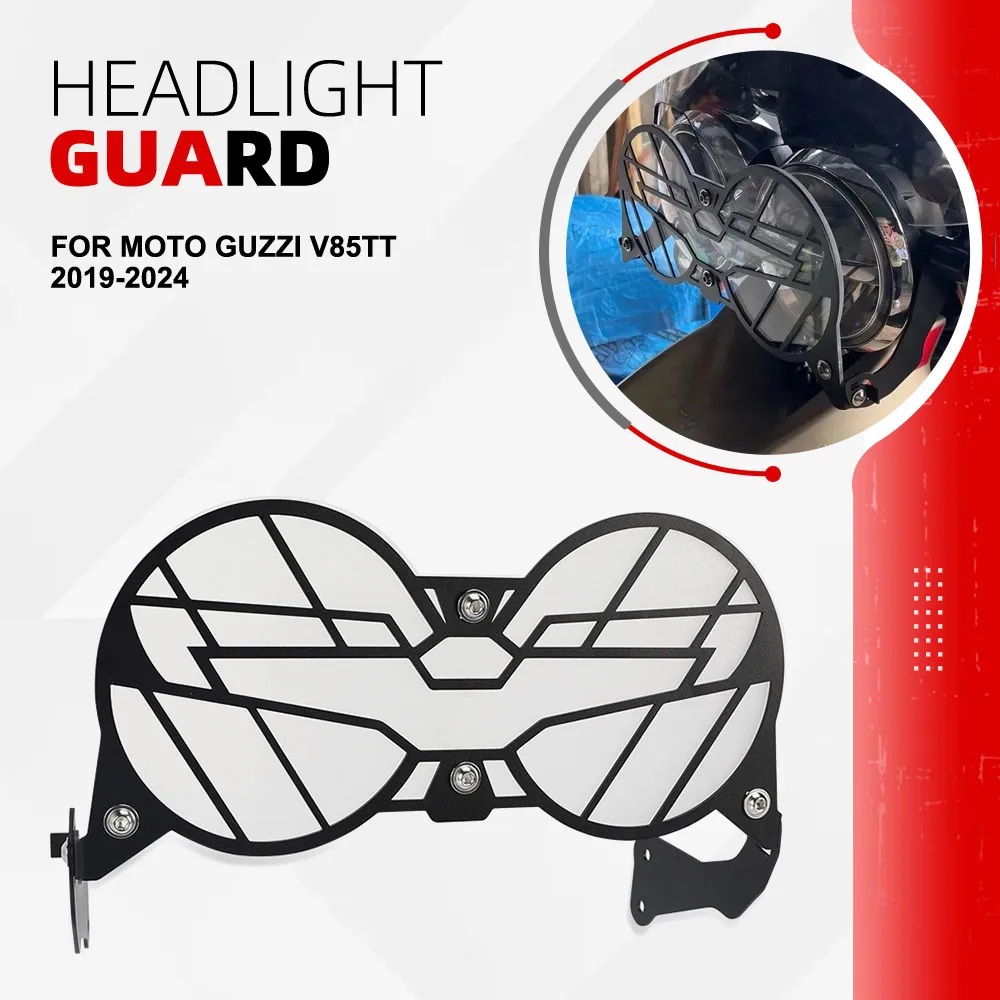

2025 2026 V85TT Headlight Guard For Moto Guzzi V85TT 2019 2020 2021 2022 2023 2024 Motorcycle Headlamp Grill Protection Cover