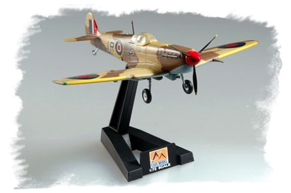 Easymodel 37217 1/72 Spitfire Fighter RAF 224 Commander 1943 rakitan militer statis Model plastik koleksi atau hadiah