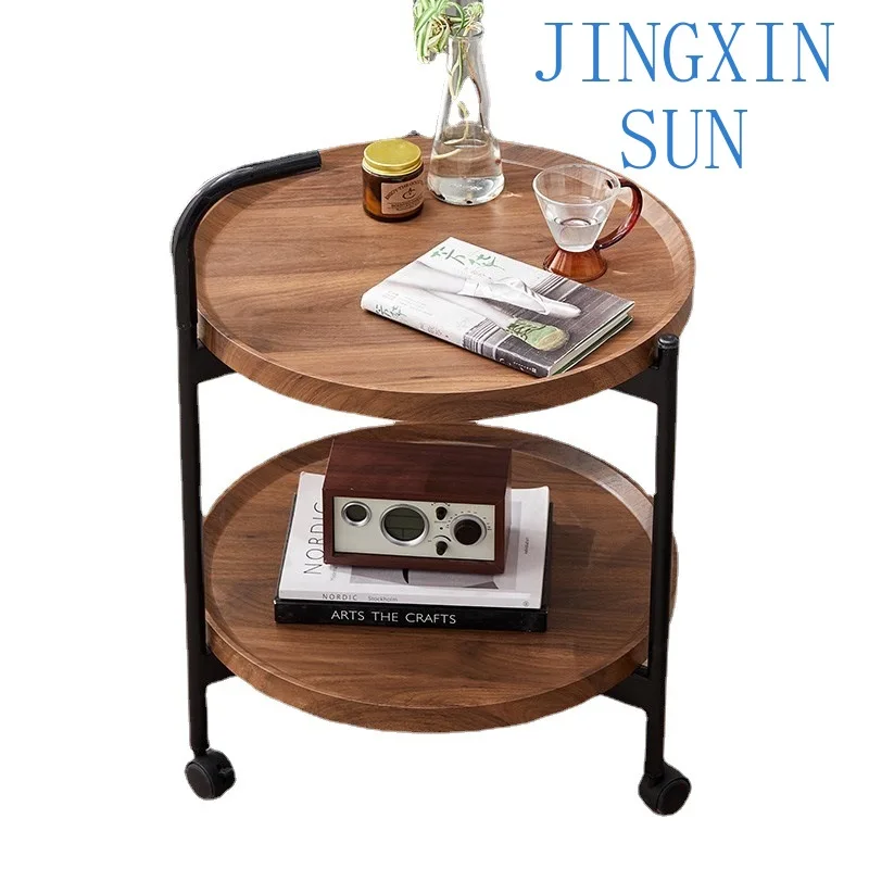Sofa side few household living room mobile trolley table kitchen small coffee table